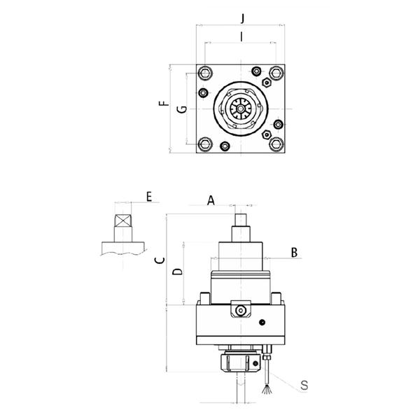 Imagem de Ferramenta Acionada BMT 55-7136 Axial - DIN 1809