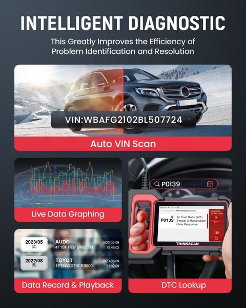 Imagem de Ferramenta de diagnóstico e digitalização thinkcar ThinkScan Plus S7 OBD2