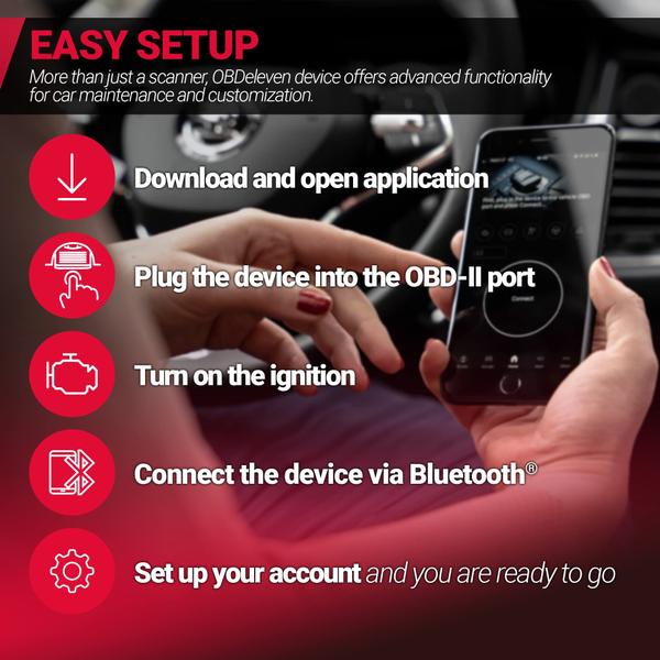 Imagem de Ferramenta de diagnóstico Scanner OBDeleven OBD2 para Audi Cupra Seat Skoda Volkswagen (Android e iOS)