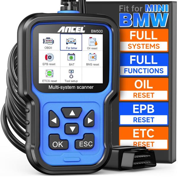 Imagem de Ferramenta de registro de bateria do scanner OBD2 ANCEL BM500 para BMW