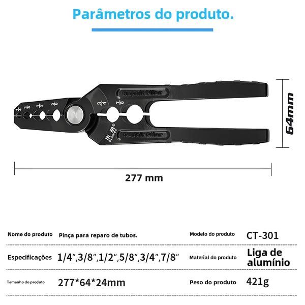 Imagem de Ferramenta de Reparo para Tubo Plano Redondo - Refrigeração e Ar Condicionado