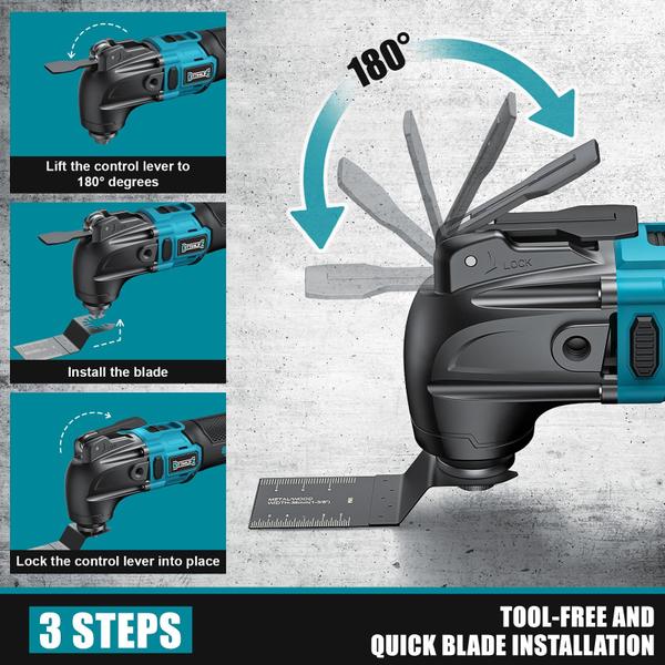 Imagem de Ferramenta oscilante sem fio DIYToolIfz para bateria Makita 18V