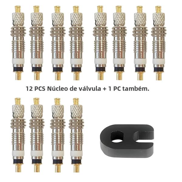 Imagem de Ferramenta para Remover Núcleo de Válvula Presta - 6/12 Peças de Reposição em Latão