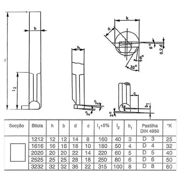 Imagem de Ferramenta Soldada Para Acanalar Interno FAI - 0808 D K10