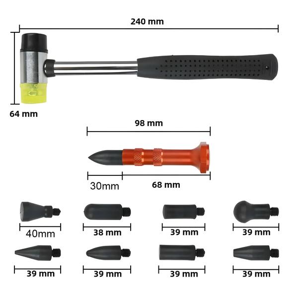 Imagem de Ferramenta Universal Para Remoção De Amassados De Carro, Ferramenta Para Reparo De Para-choques,