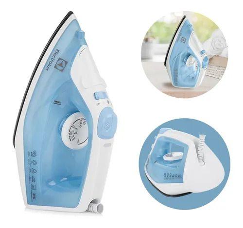 Imagem de Ferro a Vapor Electrolux Antiaderente com Spray Easyline SIE60 Azul 127V