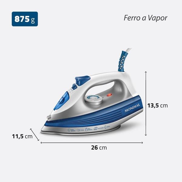 Imagem de Ferro a Vapor Mondial  Base Cerâmica FVN-01-BL