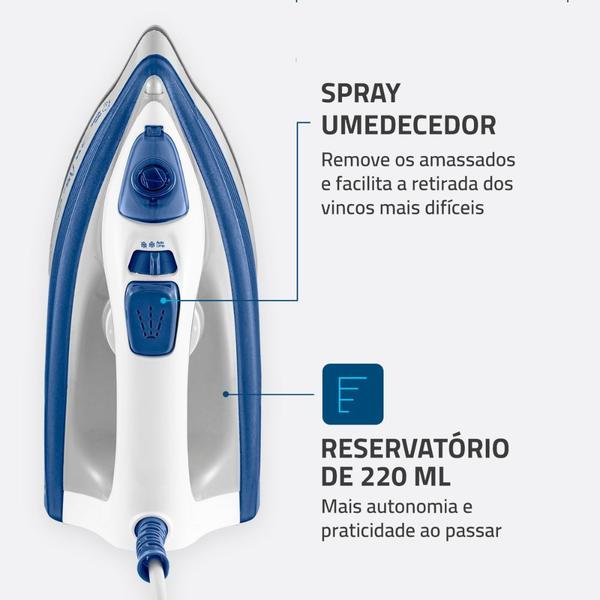 Imagem de Ferro a Vapor Mondial  Base Cerâmica FVN-01-BL