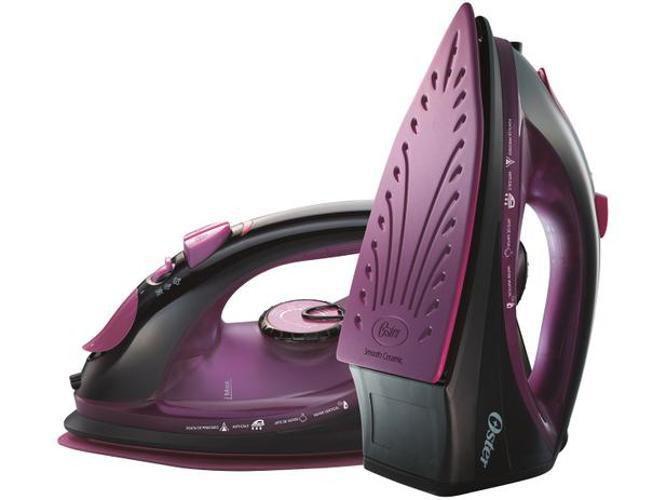 Imagem de Ferro A Vapor Preto E Roxo Cerâmica Oster 127V