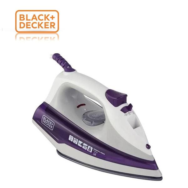 Imagem de Ferro de Passar a Vapor Black Decker FX1000 1200W 127 ou 220v - Branco e Roxo