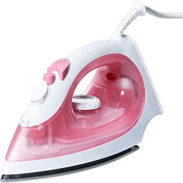 Imagem de Ferro de passar a vapor multilaser pink 1200w - 220v