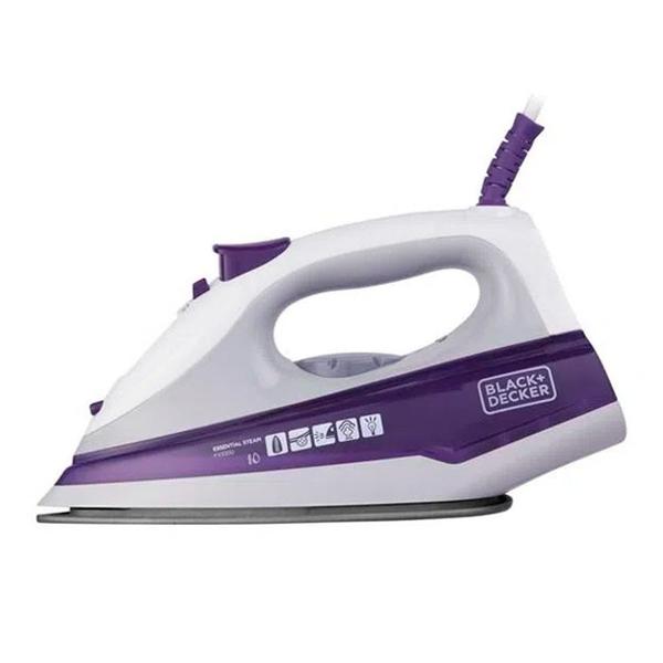 Imagem de Ferro de Passar Roupa a Vapor Black + Decker 127V Roxo - FX1000-BR