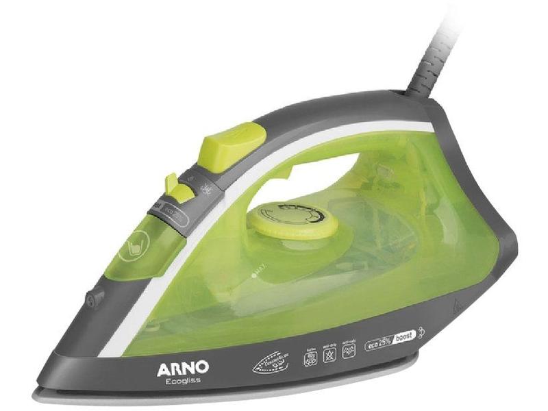 Ferro de Passar Roupa a Vapor e a Seco Arno - Ecogliss FEC1 Verde Ferro de Passar Roupa a Vapor e a Seco Arno - Ecogliss FEC1 Verde