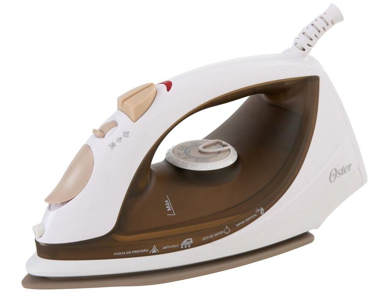 Ferro de Passar Roupa a Vapor Oster GCSTBS5907 - Branco e Dourado Ferro de Passar Roupa a Vapor Oster GCSTBS5907 - Branco e Dourado