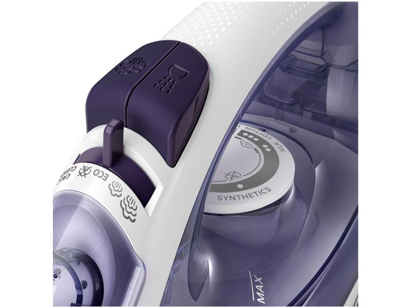 Imagem de Ferro de Passar Roupa a Vapor Philips Walita - Easyspeed Roxo e Branco