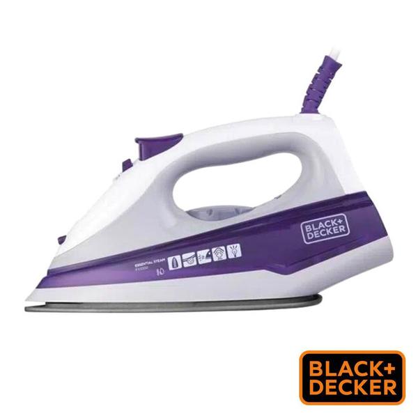 Imagem de Ferro de Passar Roupa Vapor Black Decker Base Antiaderente Eletrico 220V Fx1000