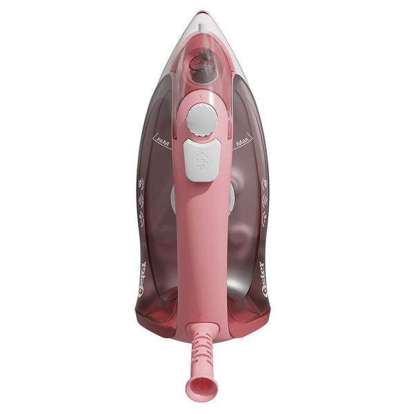 Imagem de  Ferro de Passar Vapor Aeroceramic 110V Branco Rosa - Oster 