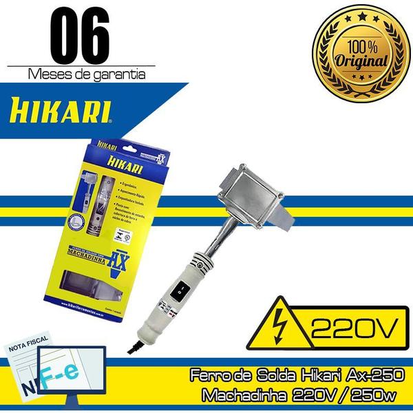 Imagem de Ferro de Solda Hikari Ax-250 Machadinha 220V / 250W