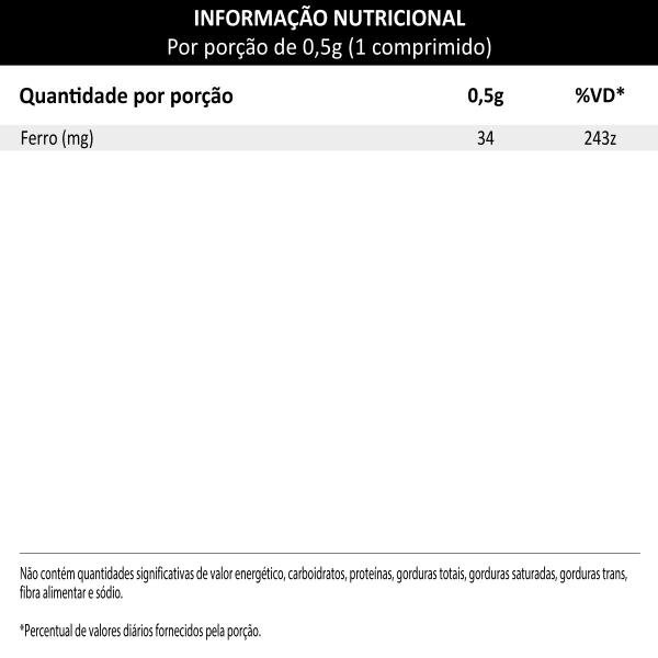 Imagem de Ferro Quelato Bisglicinato  60 Comprimidos  Lauton Nutrition.