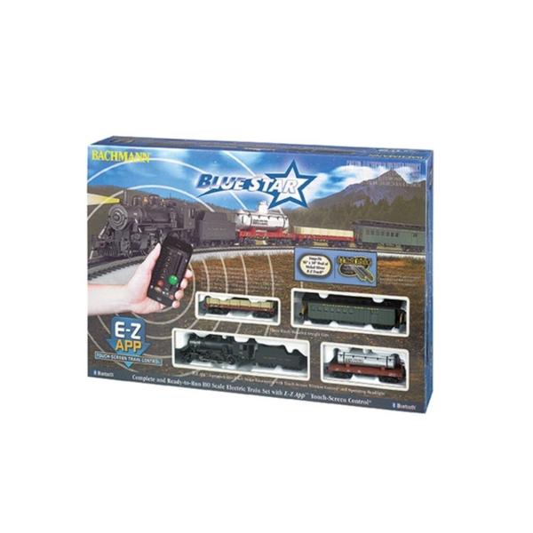 Imagem de Ferrorama com trem trilhos bachmann blue star set/e-z  1/87