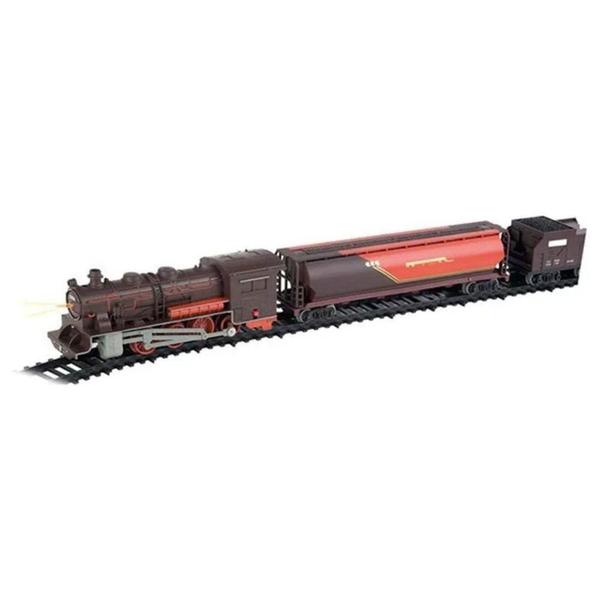 Imagem de Ferrorama Super Locomotiva Com Farol E Luz 40 Peças Braskit