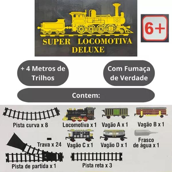 Imagem de Ferrorama Super Locomotiva Deluxe Com Fumaça E Efeito Sonoro