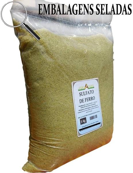 Imagem de Fertilizante 5kg Sulfato De Ferro 20%(fe) Heptahidratado