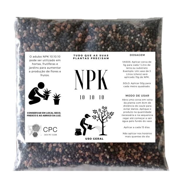 Imagem de Fertilizante Adubo de Uso Geral Npk 10 10 10 - 1Kg