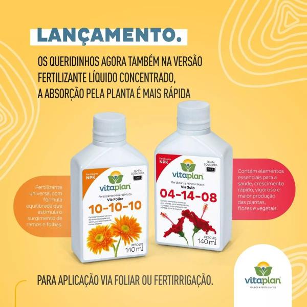 Imagem de Fertilizante Adubo Mineral Misto 04.14.08 Liquido Rende 28 Litros Nutriplan Vitaplan