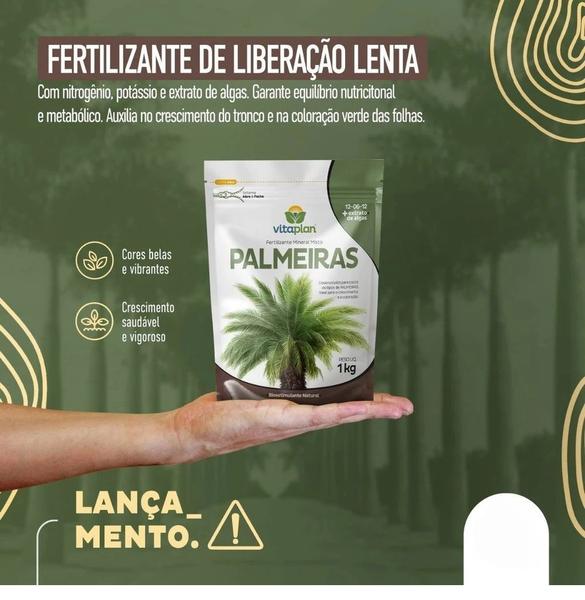 Imagem de Fertilizante Adubo Palmeira Coqueiro Vitaplan Nutriplan 1 Kg Pounch