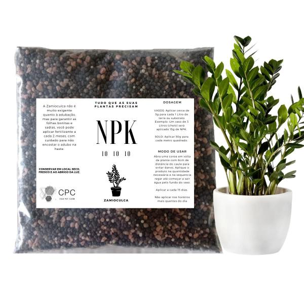 Fertilizante Adubo Para Zamioculca Npk 10 10 10 - 3Kg - CPC CASA PET CLEAN Imagem de Fertilizante Adubo Para Zamioculca Npk 10 10 10 - 3Kg