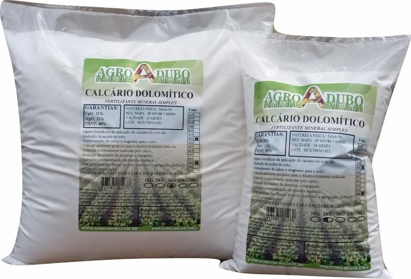 Imagem de Fertilizante Calcario Dolomitico Pacote 2Kg Prt 86% Adubo