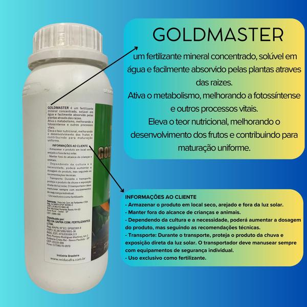 Imagem de Fertilizante Conjunto 3 Litro Foliar Rei da Safra Goldmaster Fertirrigação Cultura Orgânico Alta Qualidade Durabilidade