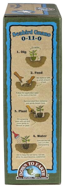 Imagem de Fertilizante Down To Earth Seabird Guano 0-11-0 2,27 kg