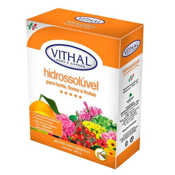 Imagem de Fertilizante Hidrossolúvel Horta Flores Frutas Vithal 400g