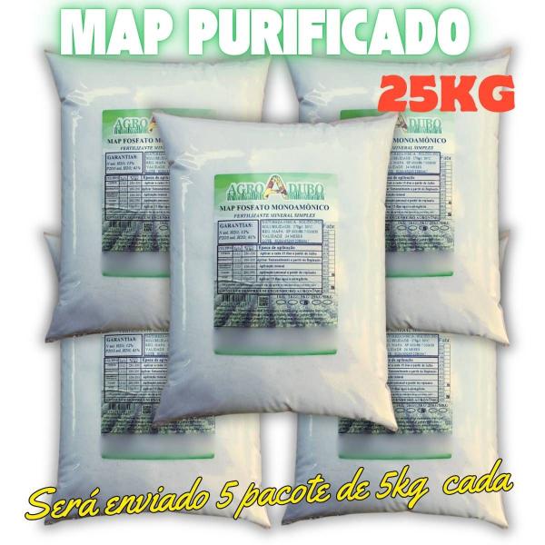 Imagem de Fertilizante Map Purificado 25kg Fosfato Monoamônico Hidro