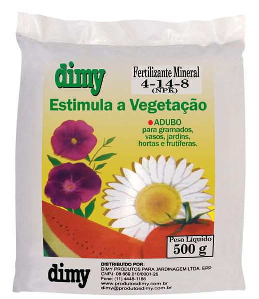 Imagem de Fertilizante Mineral NPK 04-14-08 Granulado 500g DIMY