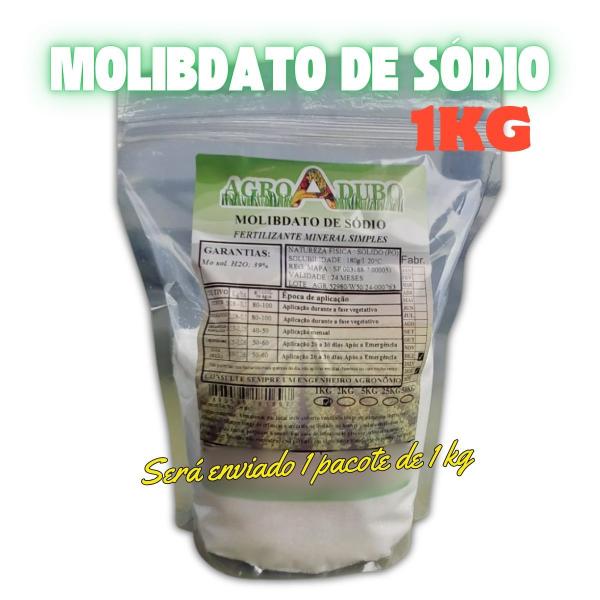 Imagem de Fertilizante Molibdato de Sódio 39% Mo 1kg Foliar ou Hidroponia