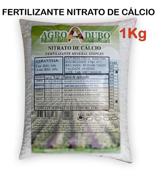 Imagem de Fertilizante Nitrato De Calcio 1Kg Ferti Adubo Hidroponia