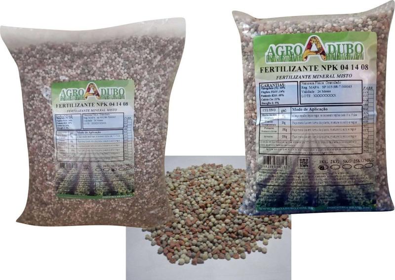 Fertilizante Npk 04 14 08- 20kg Roseira Jardim Plantio Horta