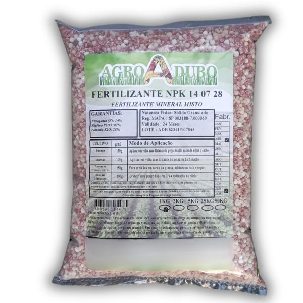 Fertilizante Npk 14 07 28 - 2kg Para Bananeira Abacaxi Manga
