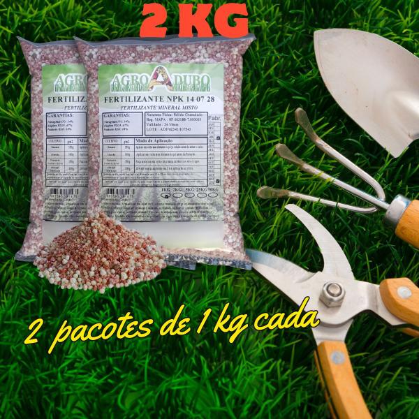 Fertilizante Npk 14 07 28 - 2kg Para Bananeira Abacaxi Manga