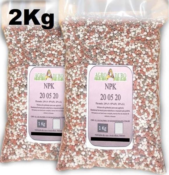 Imagem de Fertilizante Npk 20 05 20 - 2kg P/ Seu Jardim Frutiferas