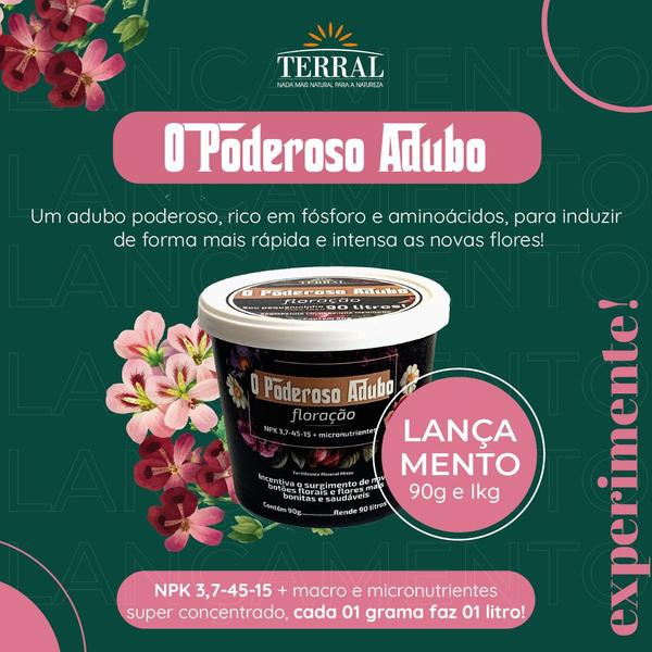 Imagem de Fertilizante - O PODEROSO adubo FLORAÇÃO 90G - TERRAL