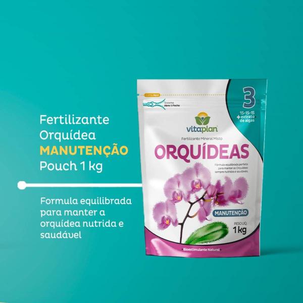 Imagem de Fertilizante para MANUTENÇÃO das Orquídeas (1Kg) VITAPLAN