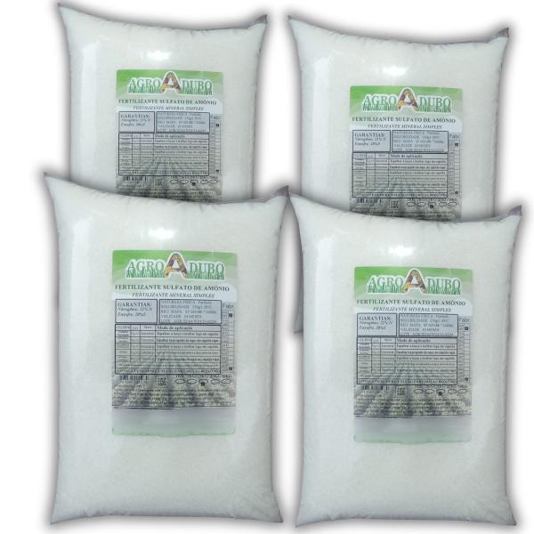 Imagem de Fertilizante Sulfato De Amônio 20 Kg Adubo 100% Soluvel