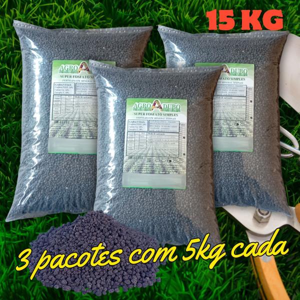 Imagem de Fertilizante Super Fosfato Simples 15Kg Adubo