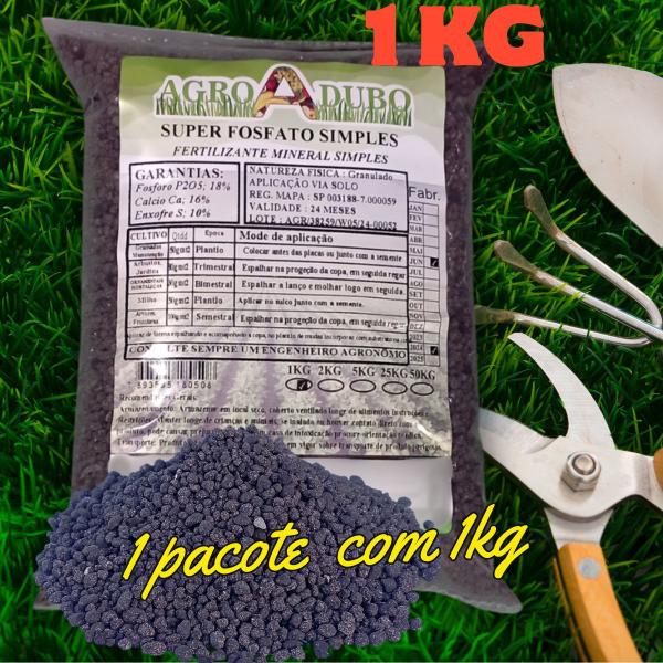 Imagem de Fertilizante Super Fosfato Simples 1Kg Adubo