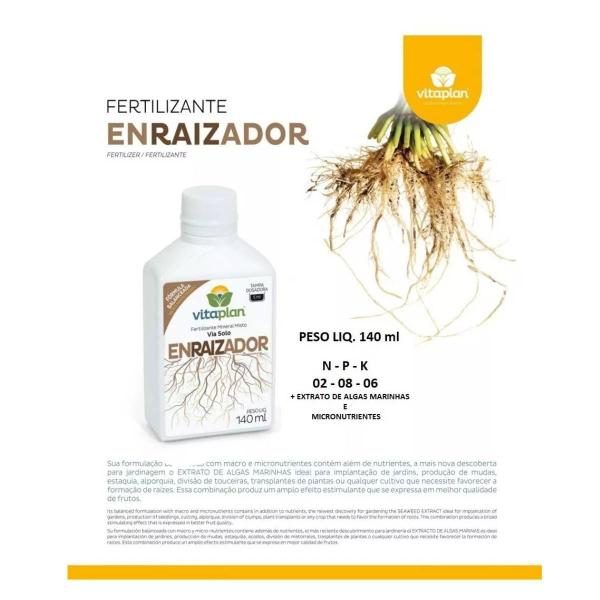 Imagem de Fertilizante Verde Foliar + Raiz + Enraizador 140ml VITAPLAN