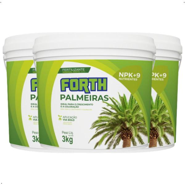 Imagem de Fertilizantes Forth Palmeiras Balde 3kg Crescimento +verde